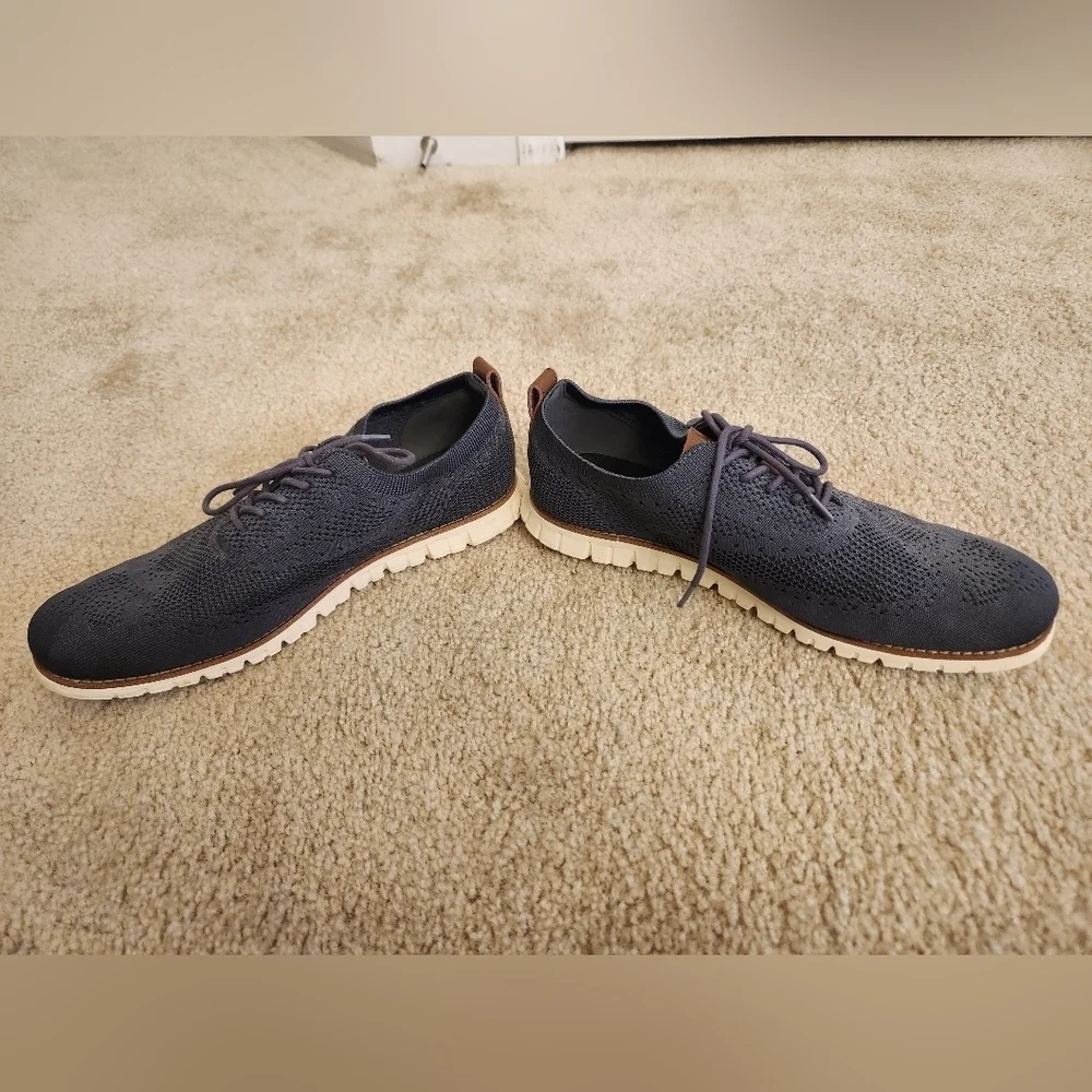 Speedmate Stitchlite Wingtip Oxford Shoes Blue Gray C27569 Mens 11.5